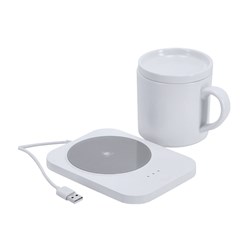 Cup warmer with wireless charger  Indent Only
